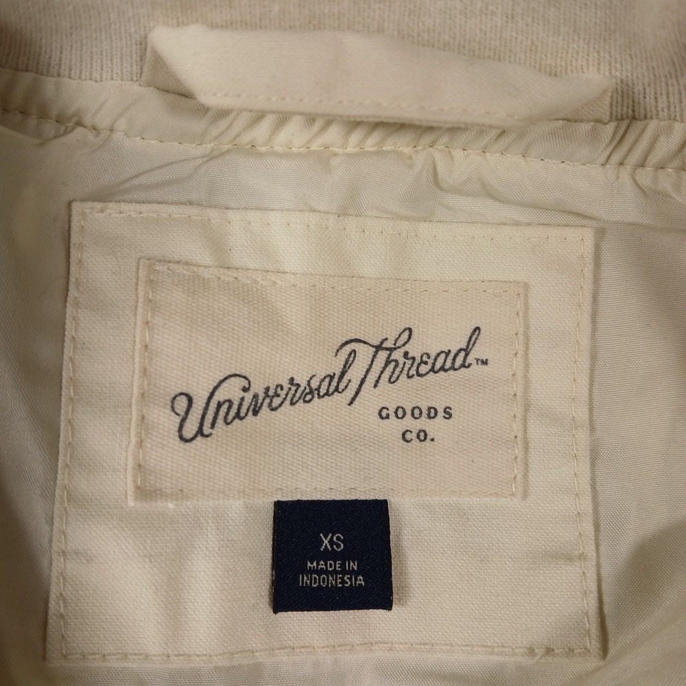 Universal Thread Co. Women's XS Ivory Zippered Utility Jacket - Picture 8 of 9